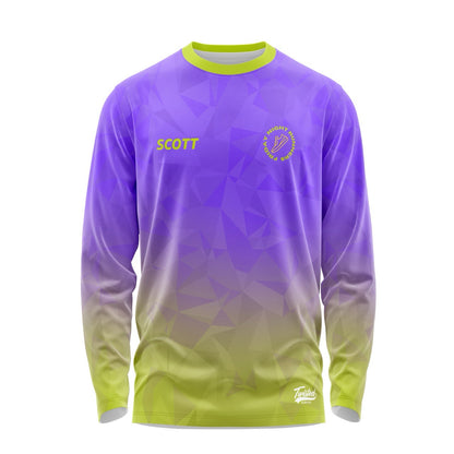 Friday Night Runners Long Sleeve Tee - Purple/Green