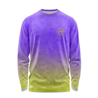 Friday Night Walkers Long Sleeve Tee - Green/Purple