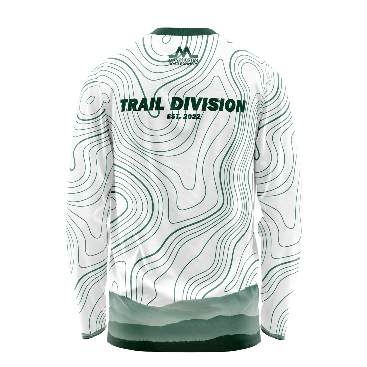 Manchester Road Runners - Trail Division Long Sleeve Tee - White/Green