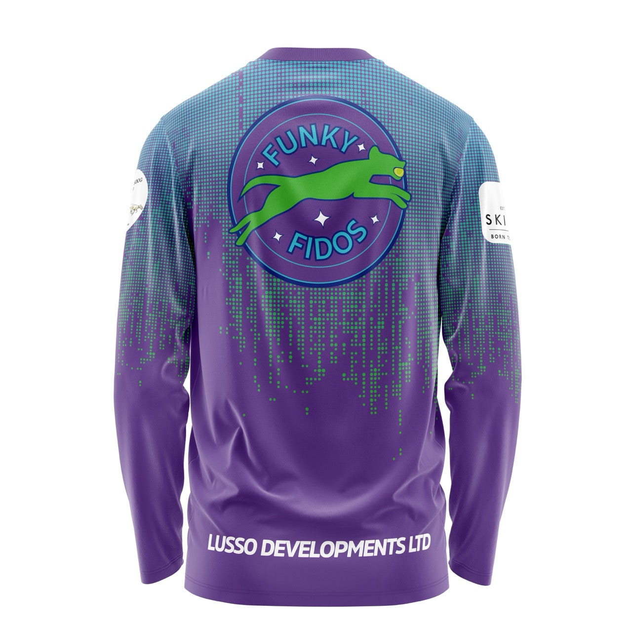 Funky Fidos Long Sleeve Tee - Purple/Green