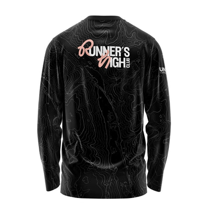 Runners High Club Long Sleeve Tee - Black/Pink