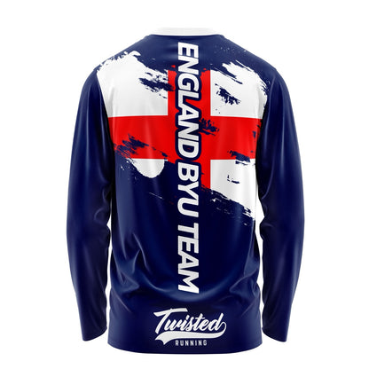 England BYU Long Sleeve Tee - Red/White/Blue