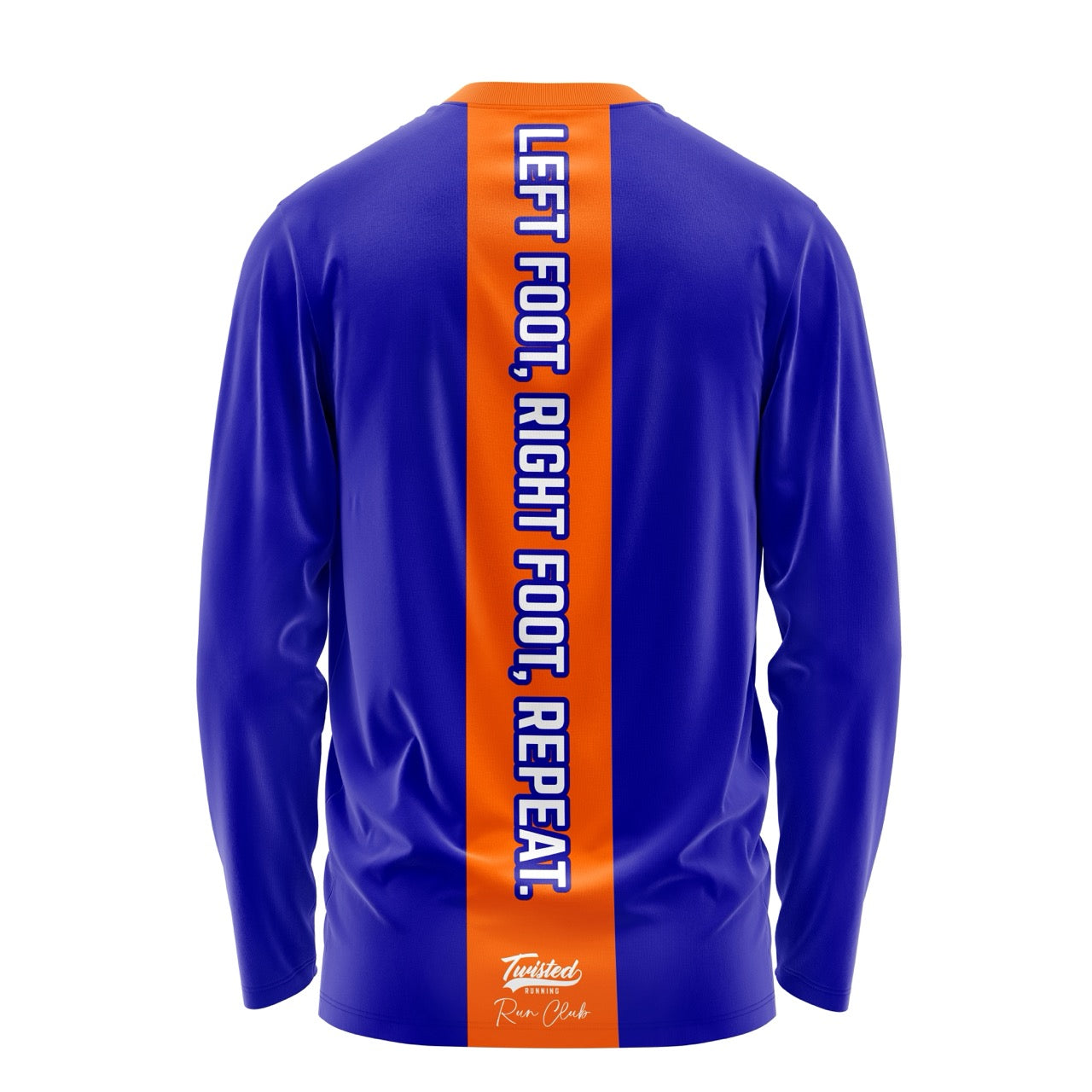 Twisted Run Club Long Sleeve Tee - Blue/Orange