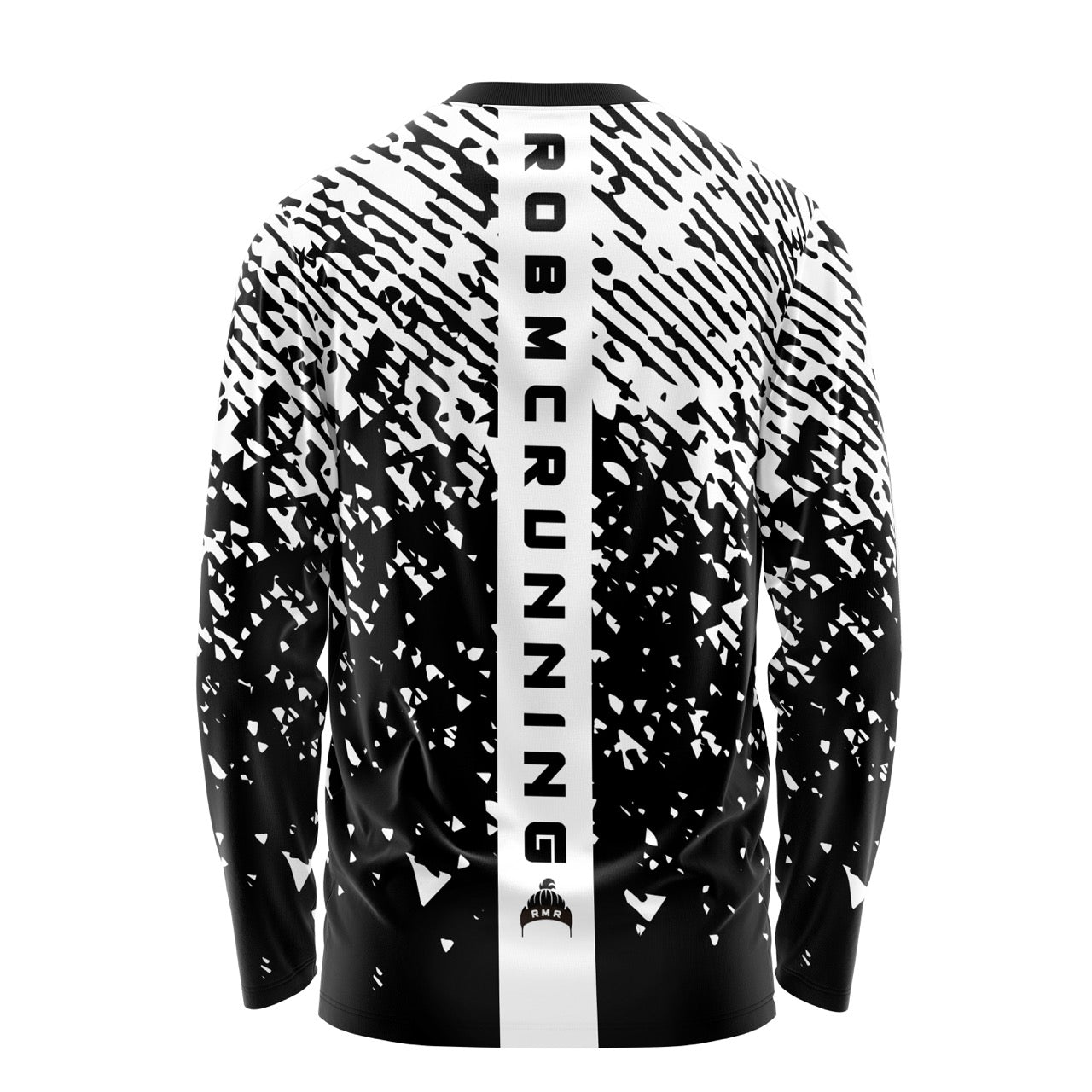 Rob McRunning Long Sleeve Tee - Black/White