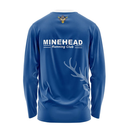 Minehead Running Club Long Sleeve Tee - Blue/White