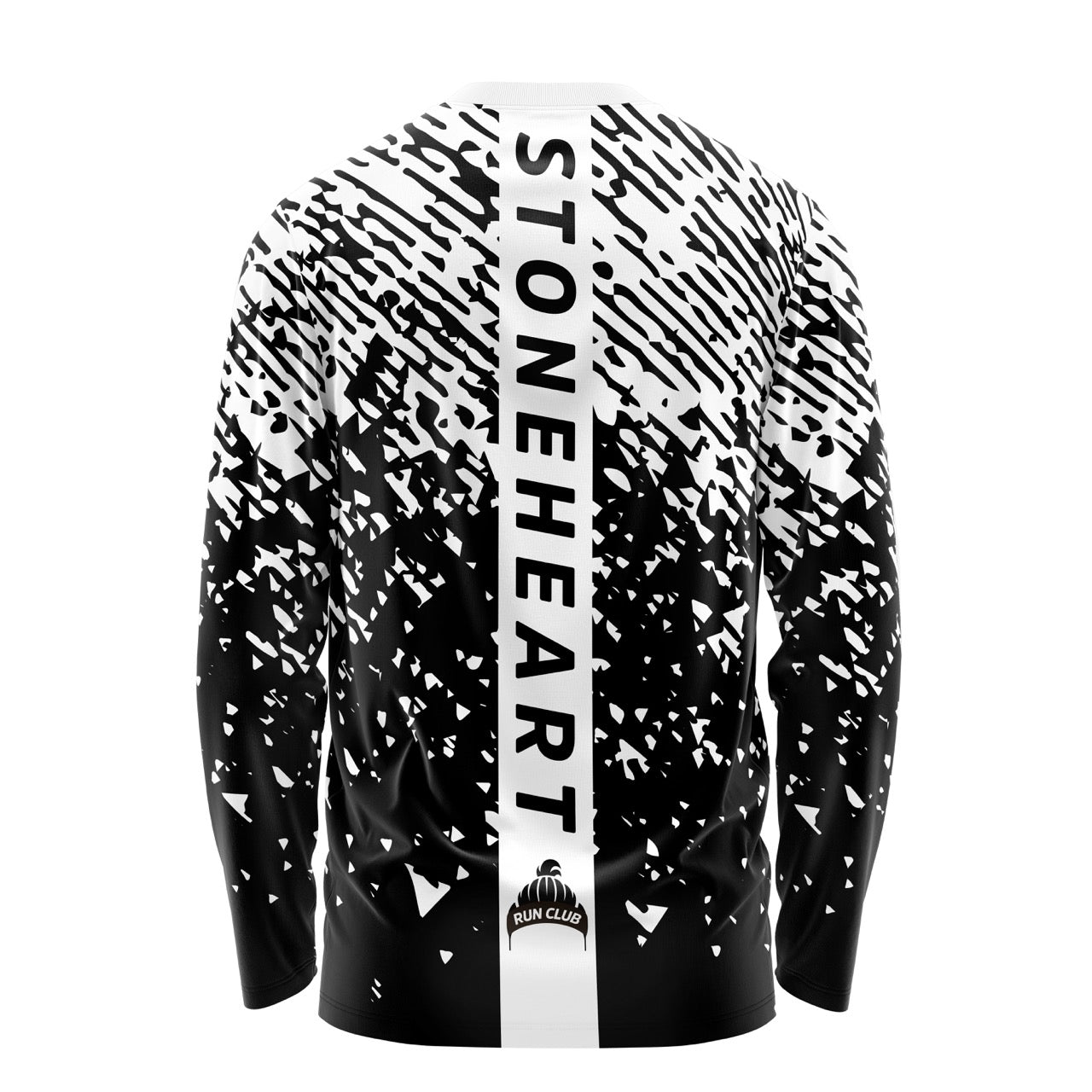 RobMcRunning - Stoneheart Long Sleeve Tee - black/white