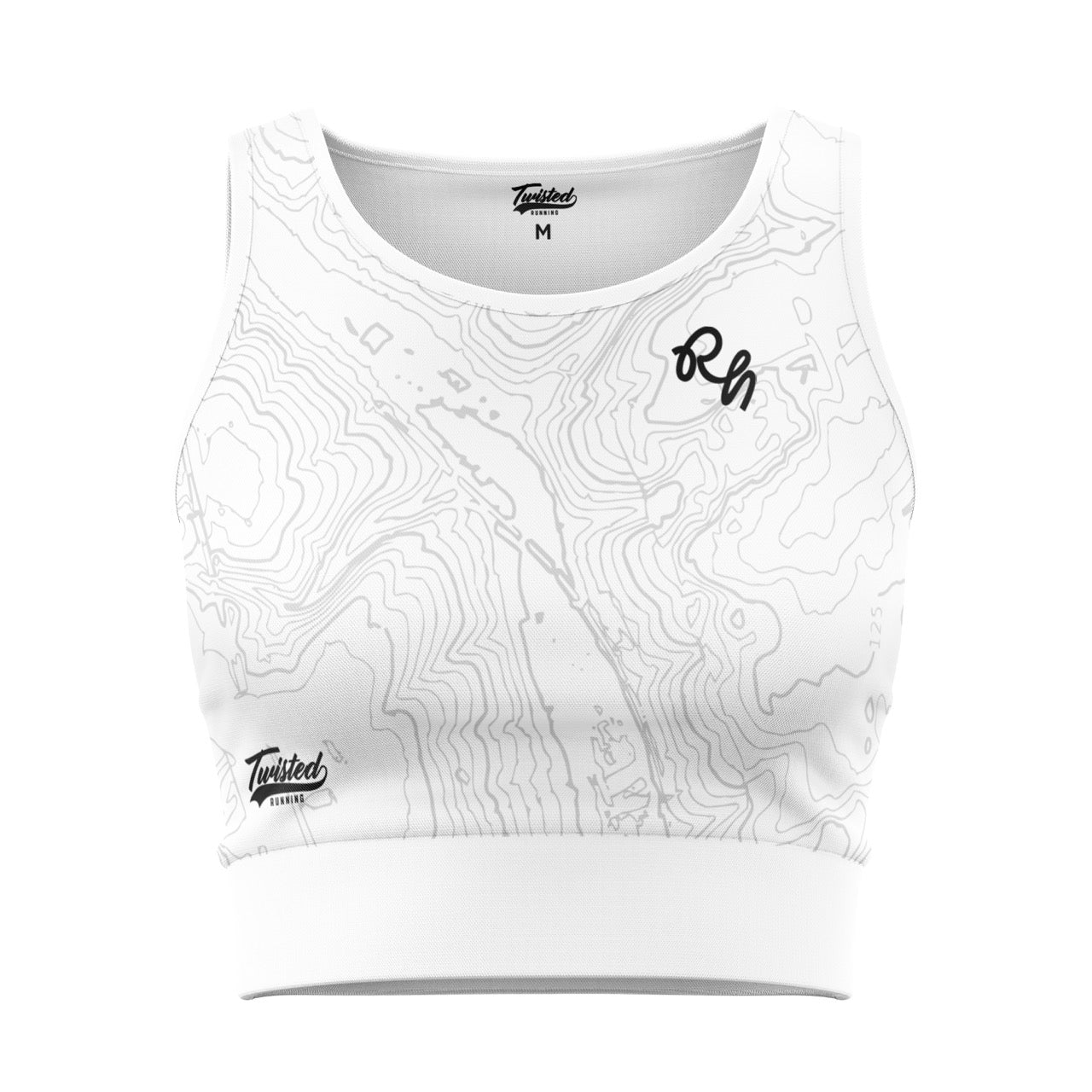 Runners High Club Bra/Crop Top - White