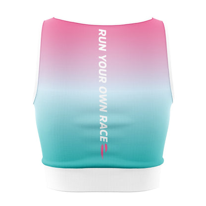 Rebels Bra/Crop Top - Pink/Blue