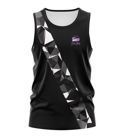 Twisted Run Club Tank - Black/Purple