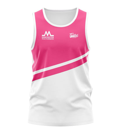 Manchester Road Runners Tank - Pink/White