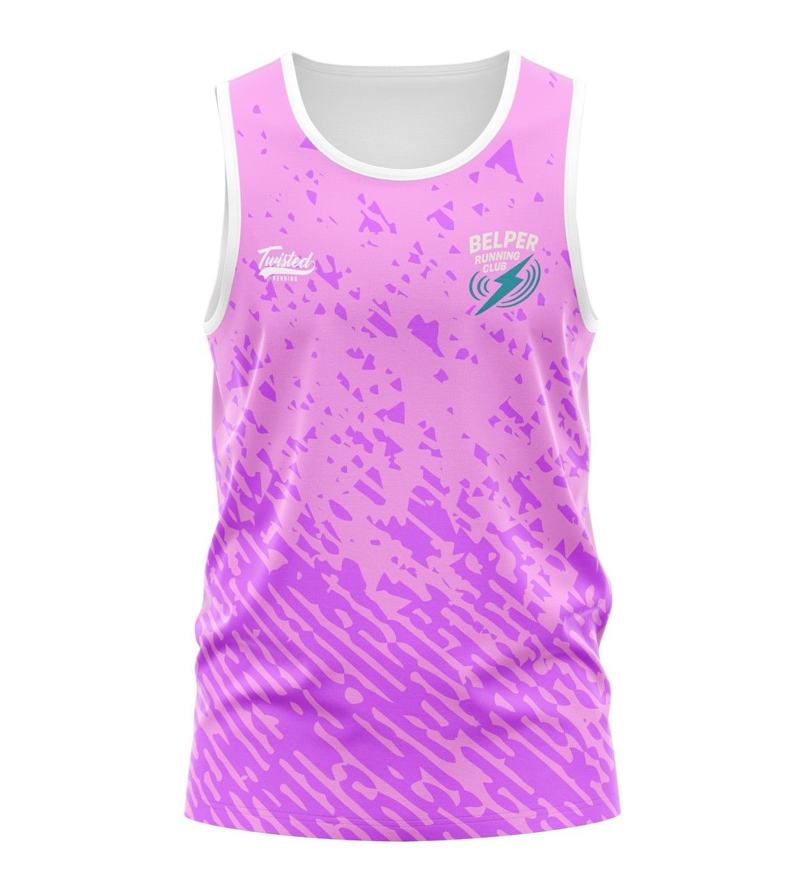 Belper Running Club Tank - Pink/Purple