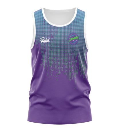 Funky Fidos Tank - Purple/Green