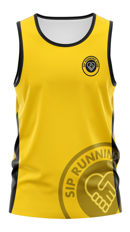 SIP Running Club Tank - Yellow/Black