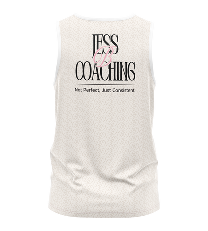 Jess B Coaching Tank - Vanilla/Baby Pink