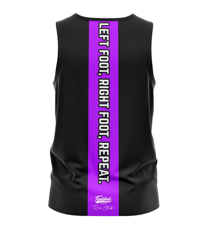 Twisted Run Club Tank - Black/Purple