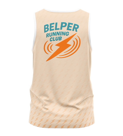 Belper Running Club Tank - Vanilla/Orange