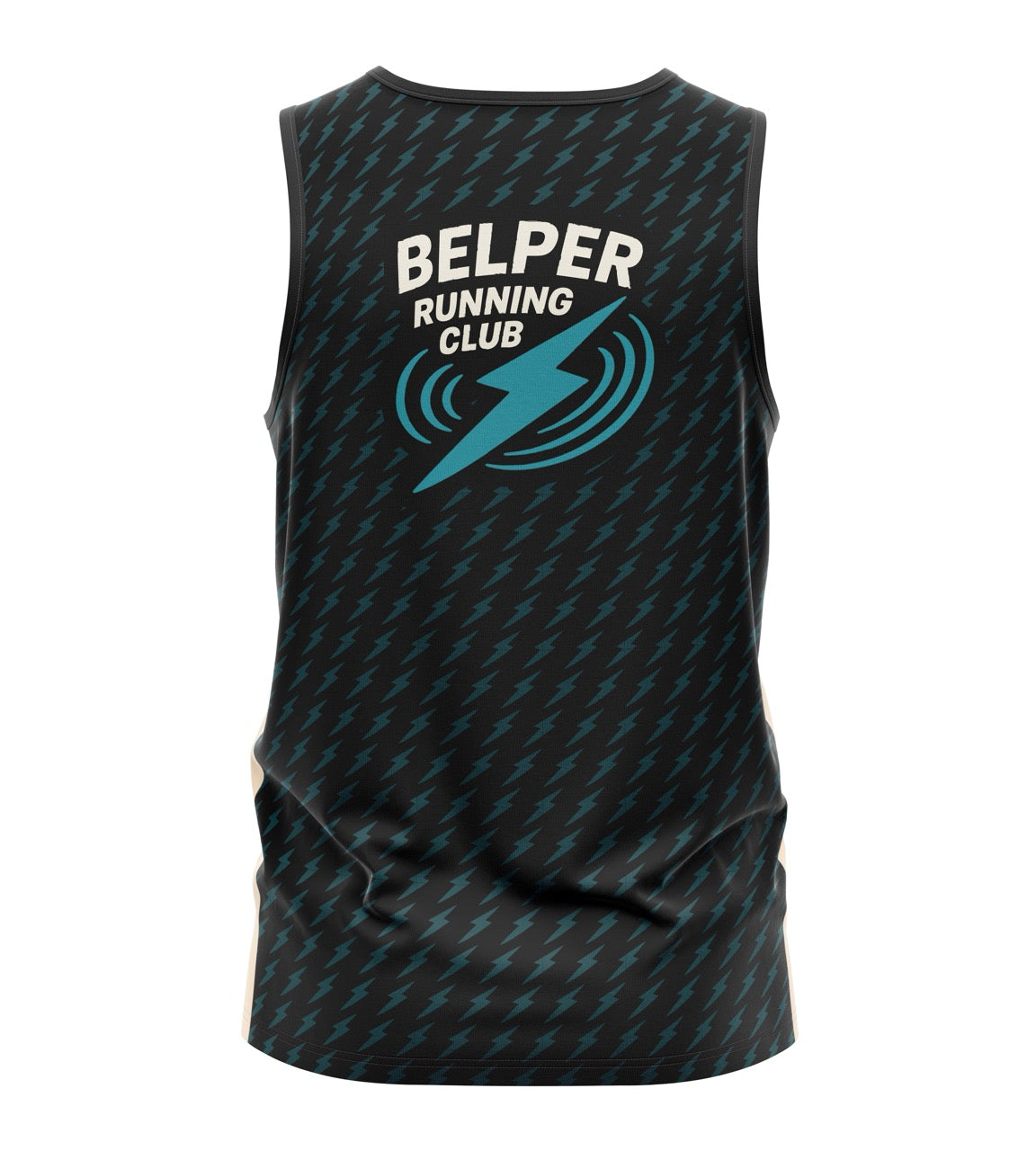 Belper Running Club Tank - Black/Teal