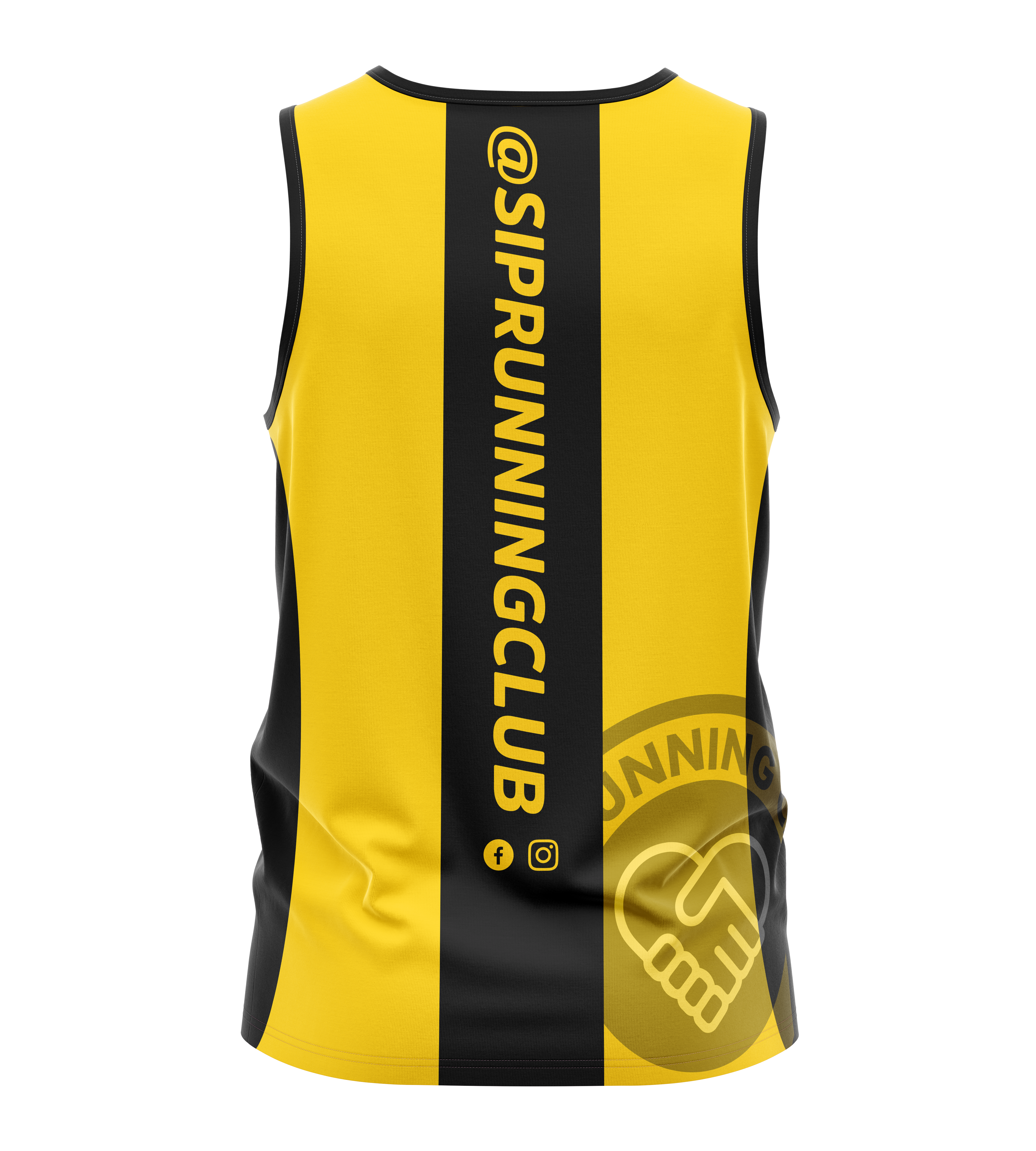 SIP Running Club Tank - Yellow/Black