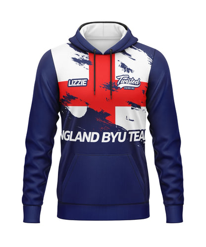 England BYU Hoodie (Polyester) - Red/White/Blue