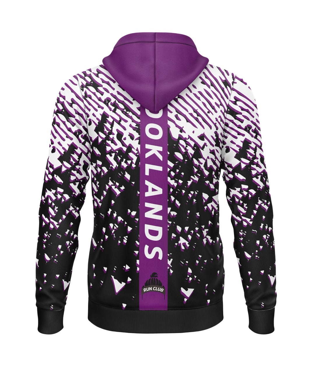 Brooklands Run Club Hoodie (Polyester) - Black/White/Purple