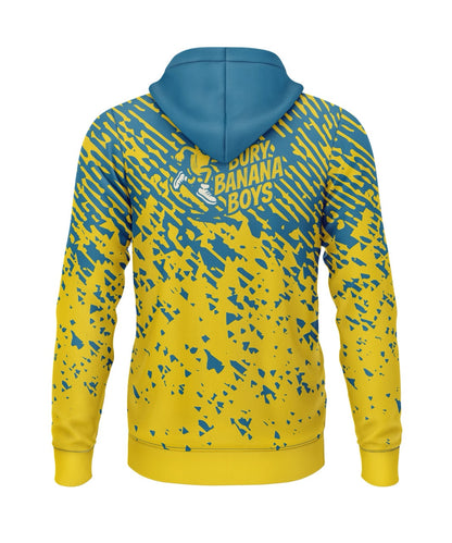 Bury Banana Boys Hoodie (Polyester) - Blue/Yellow
