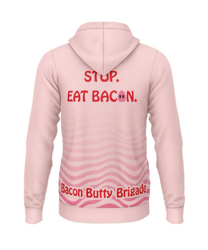 Bacon Butty Brigade Hoodie (Polyester) - Pink
