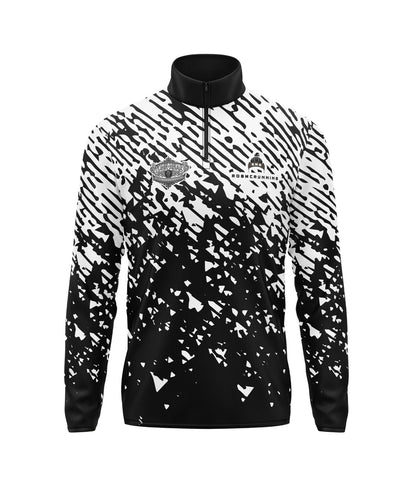RobMcRunning - Stoneheart 1/4 Zip - black/white
