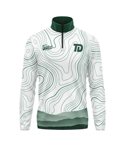 Manchester Road Runners - Trail Division 1/4 Zip - White/Green
