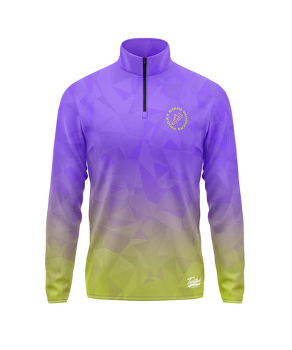 Friday Night Runners 1/4 Zip - Purple/Green