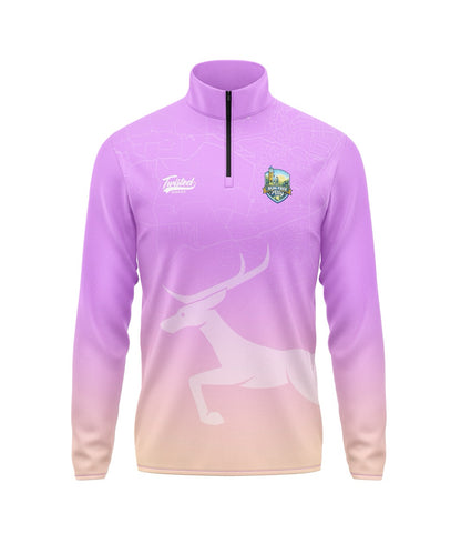 Run Free Alty 1/4 Zip - Pink/Peach