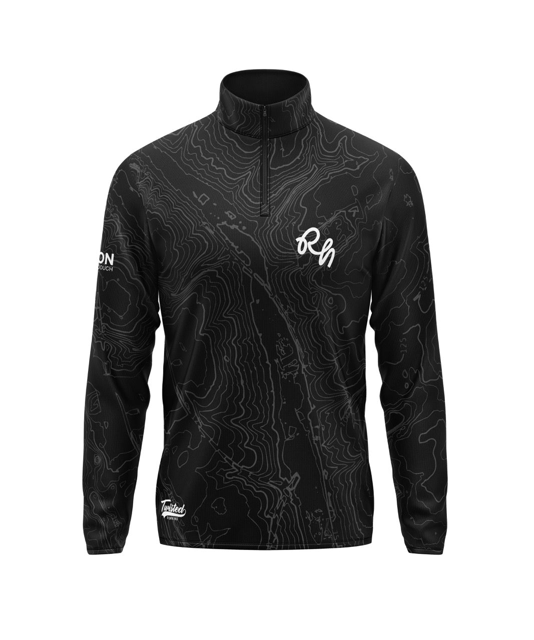 Runners High Club 1/4 Zip - Black/Pink