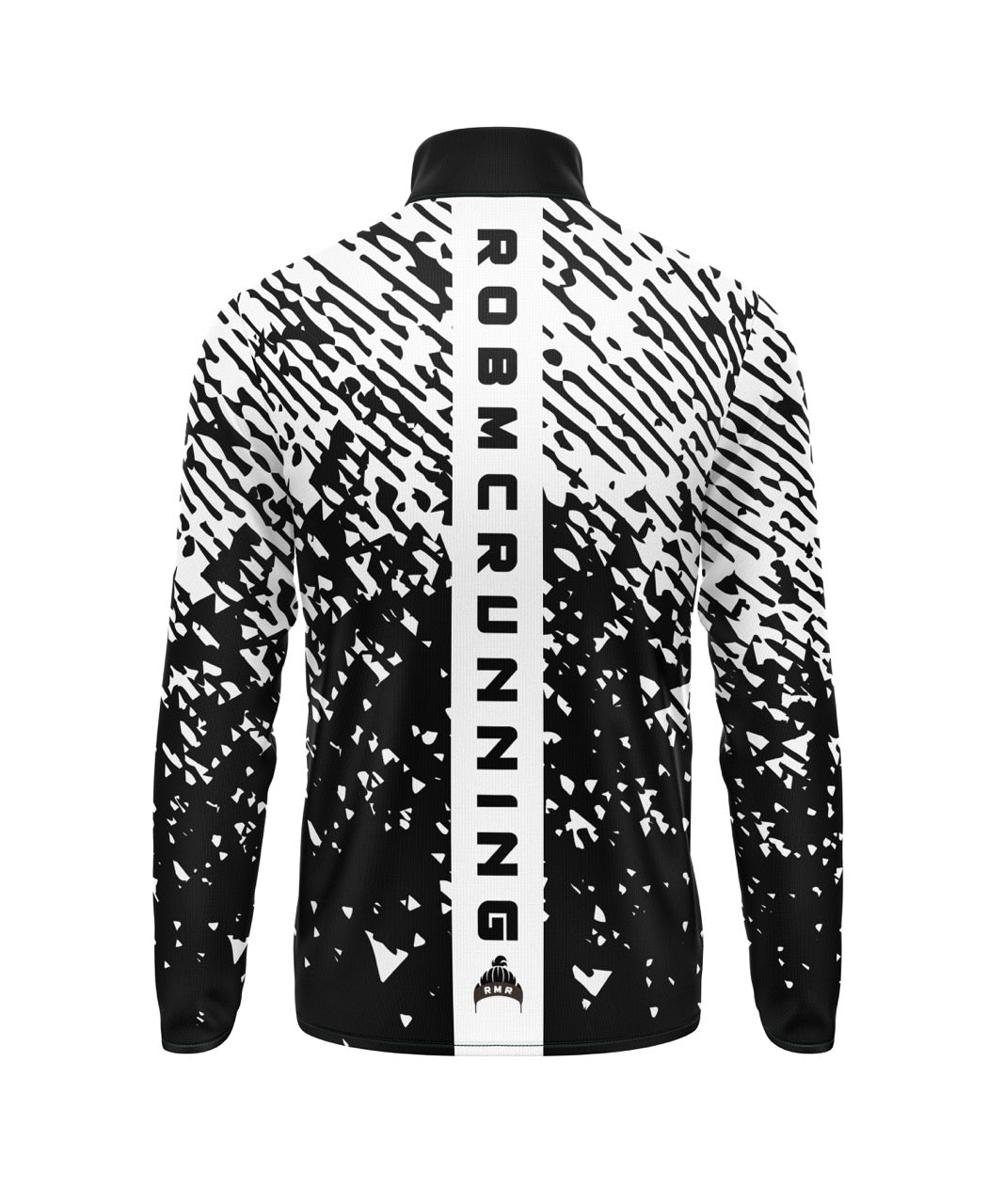Rob McRunning 1/4 Zip - Black/White