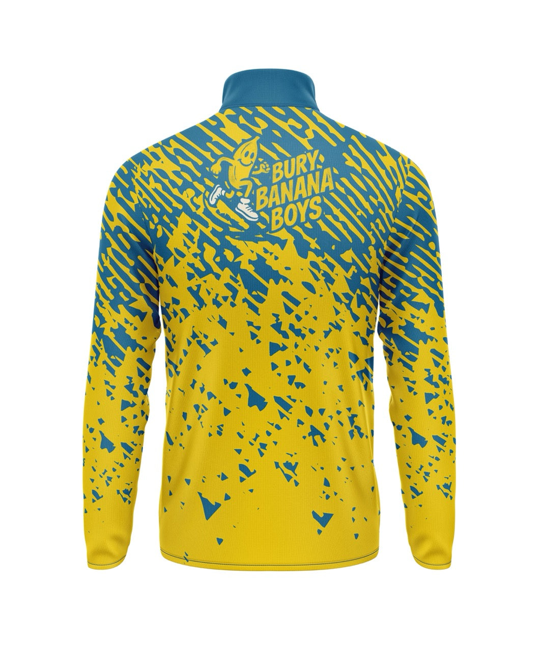 Bury Banana Boys 1/4 Zip - Blue/Yellow