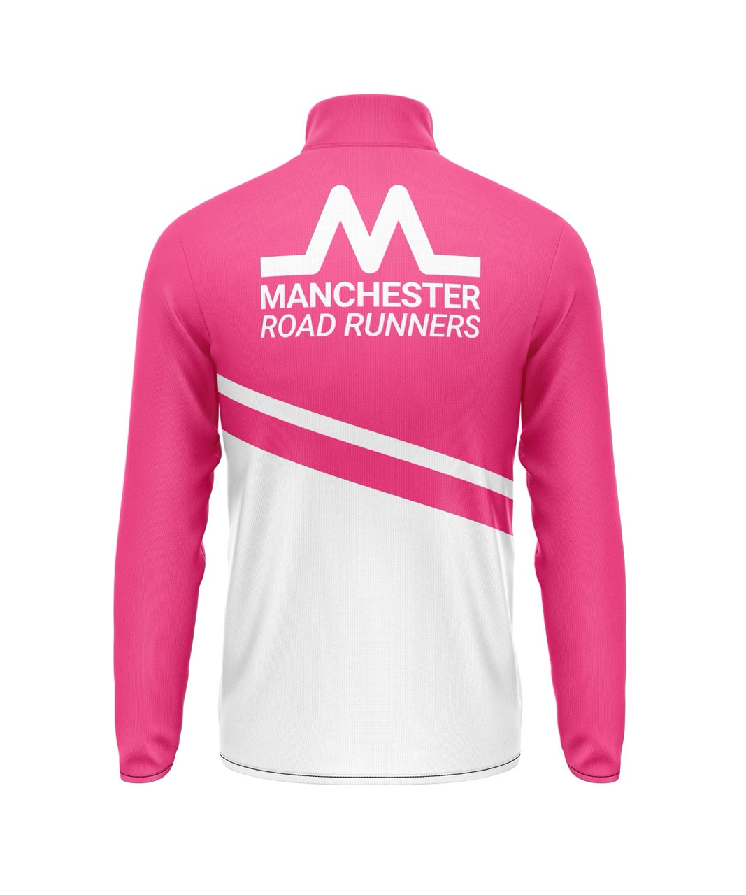 Manchester Road Runners 1/4 Zip - Pink/White