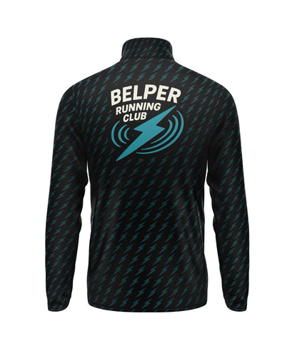 Belper Running Club 1/4 Zip - Black/Teal