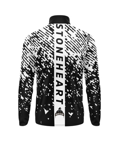 RobMcRunning - Stoneheart 1/4 Zip - black/white