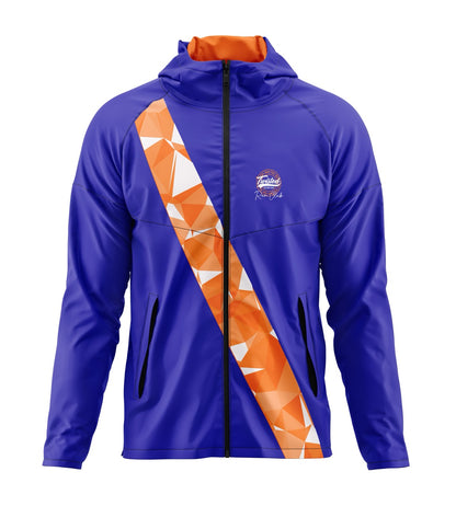 Twisted Run Club Windbreaker - Blue/Orange