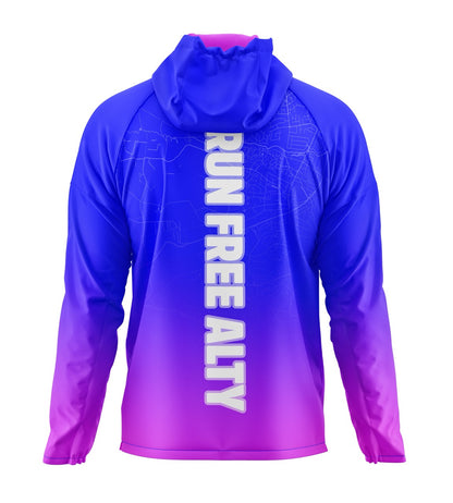 Run Free Alty Windbreaker - Navy/Pink