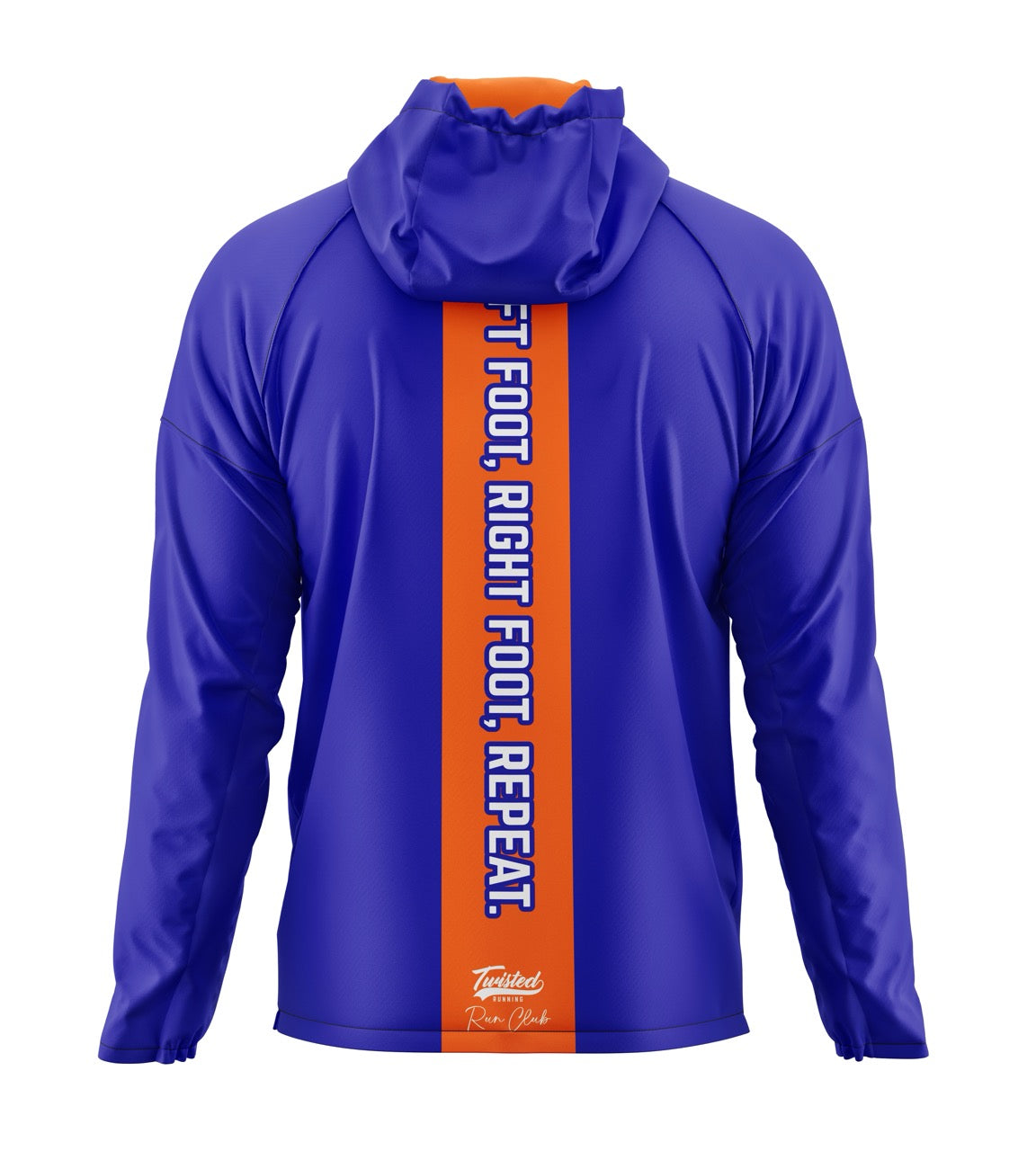 Twisted Run Club Windbreaker - Blue/Orange