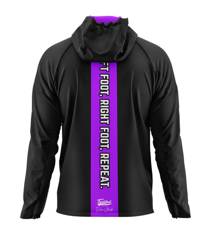 Twisted Run Club Windbreaker - Black/Purple