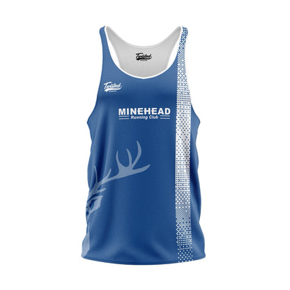 Minehead Running Club Vest - Blue/White