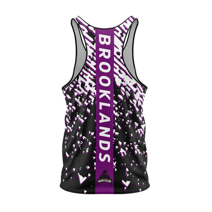 Brooklands Run Club Vest - Black/White/Purple