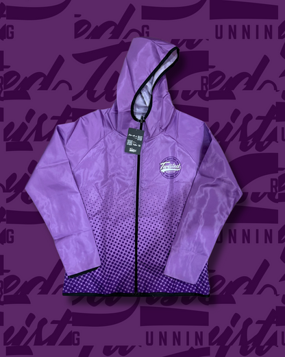 Twisted Running Windbreaker - Pink/Purple Blend