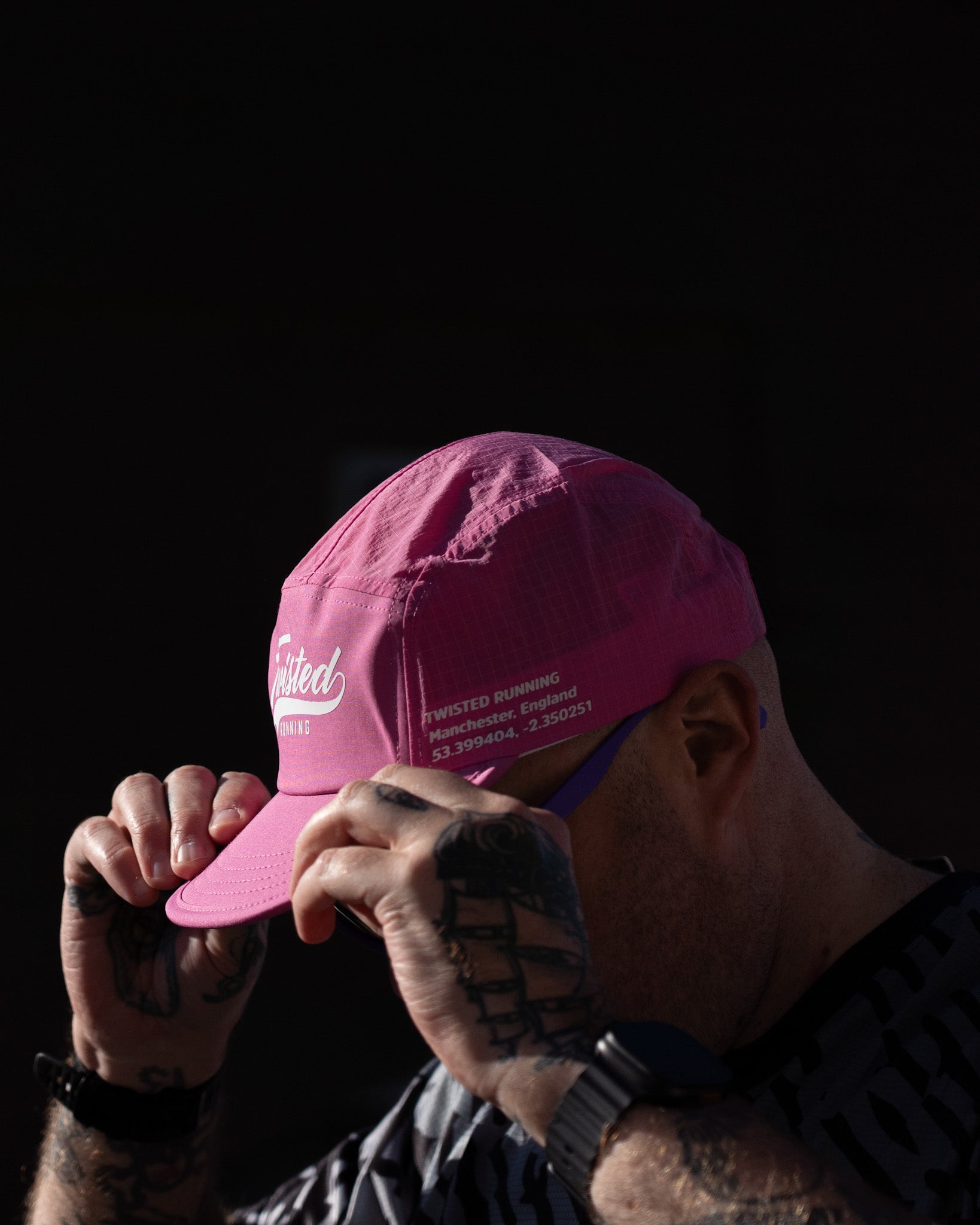 Twisted Running Cap – Light Pink