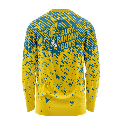 Bury Banana Boys Long Sleeve Tee - Blue/Yellow