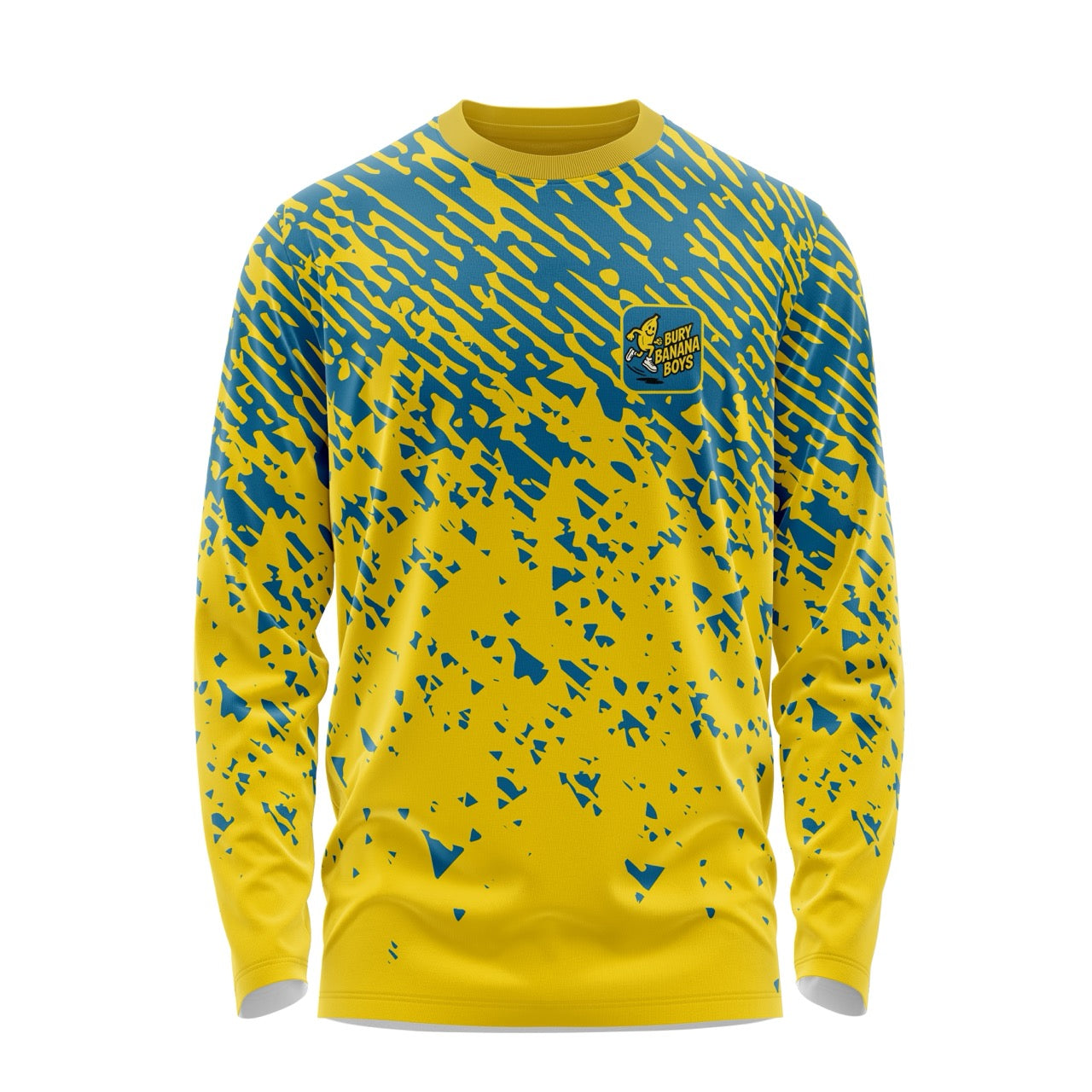 Bury Banana Boys Long Sleeve Tee - Blue/Yellow