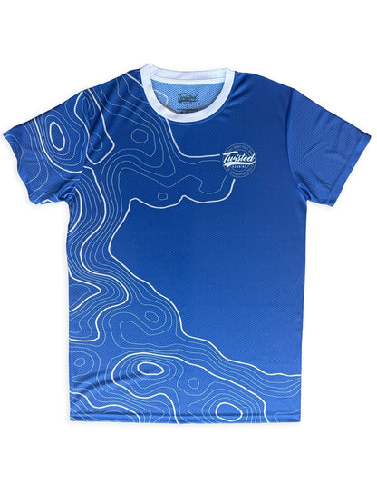 Topo Tee — Peacock Blue