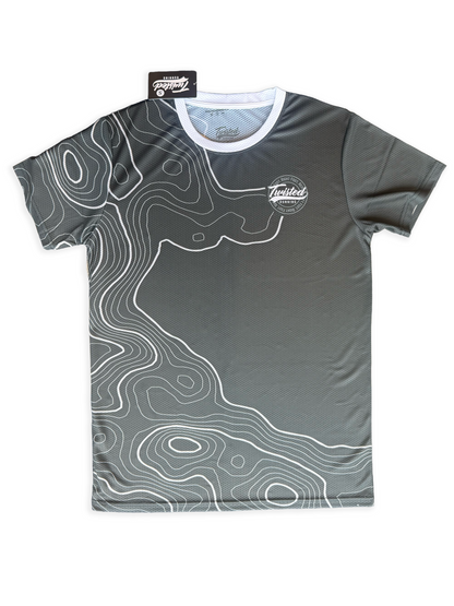 Topo Tee — Charcoal