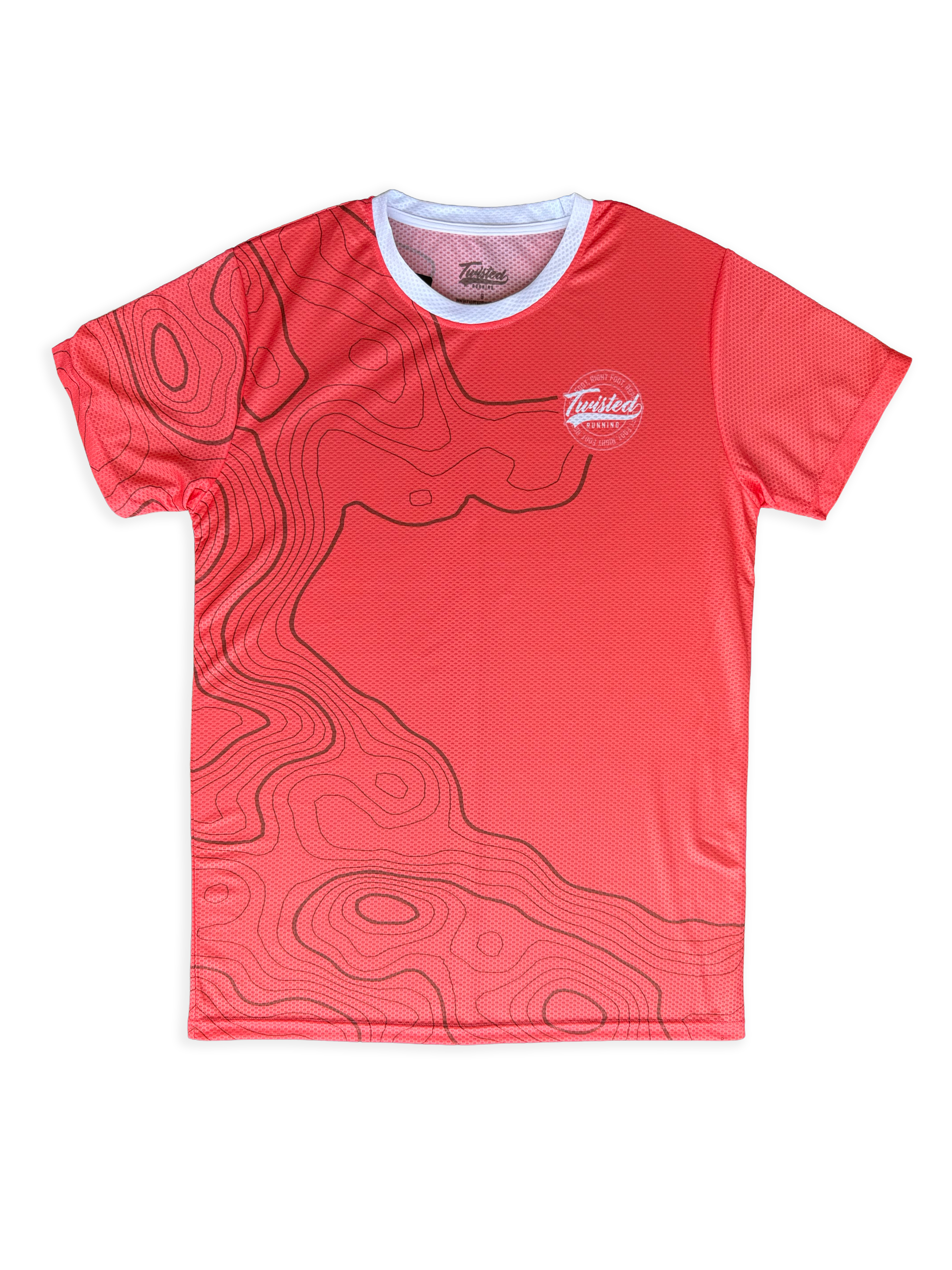 Topo Tee — Coral