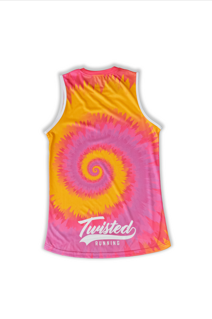 Tie Dye Tank - Pink/Yellow